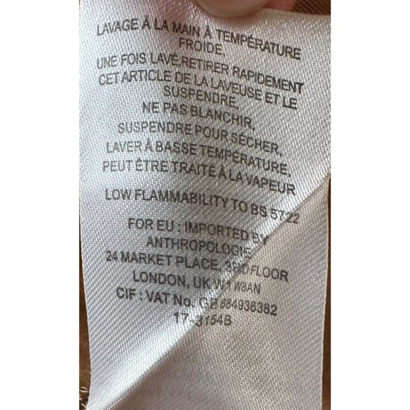 Anthropologie Monarc Gray Open Front Kimono Jacket Women Small Roses Pockets - Picture 8 of 10